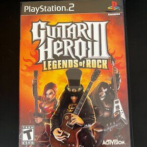 PS2 Guitar Hero III Legends of Rock